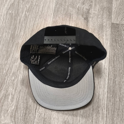 Mercedes-Benz Flat Brim Snapback Baseball Cap Hat Black Embroidered Ammattilainen