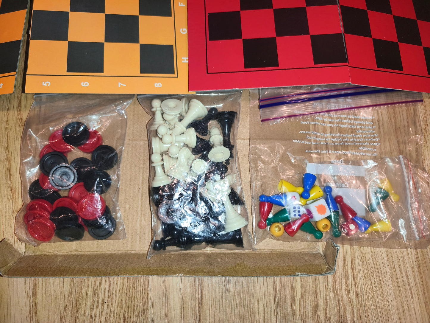 4 in 1 Game Set – Vintage Chess, Ludo, Snakes & Ladders, and Draughts