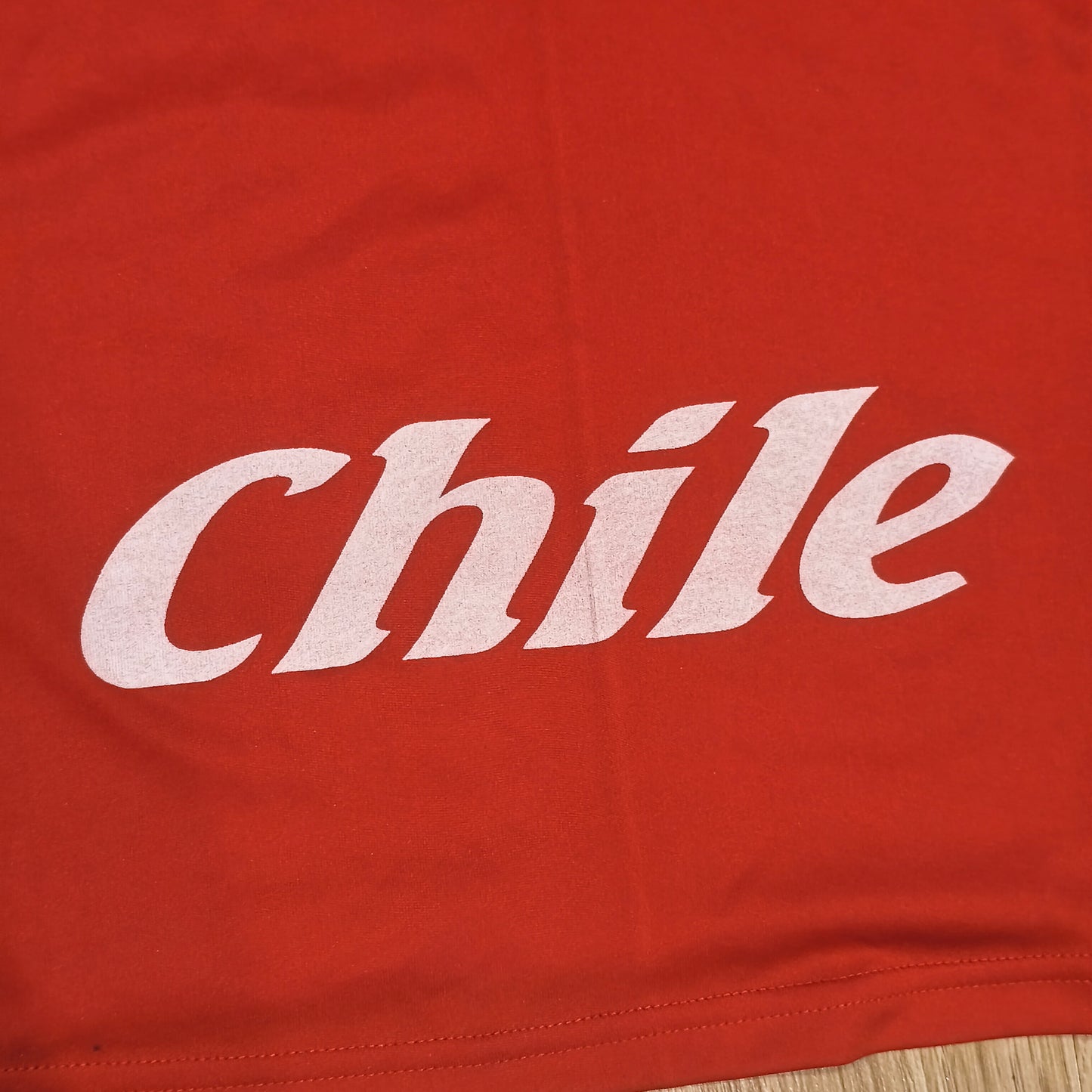 Chile National Team Red Short Sleeve Athletic Jersey T-Shirt Graphic Tee