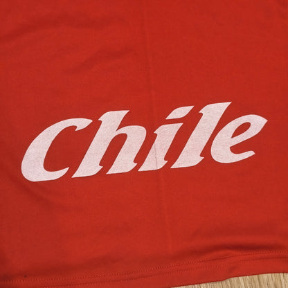 Chile National Team Red Short Sleeve Athletic Jersey T-Shirt Graphic Tee