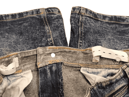 Destination Boys Denim Shorts Size 146 Blue Acid Wash Adjustable Waist Jeans