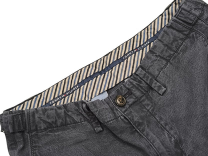 Tommy Hilfiger Bleecker Chinos Men’s 30x34 Slim Fit THFlex Stretch Gray Texture