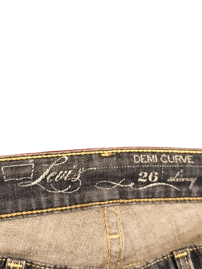 Levi's Demi Curve Skinny Jeans Women’s 26x32 Dark Wash Indigo Stretch Denim
