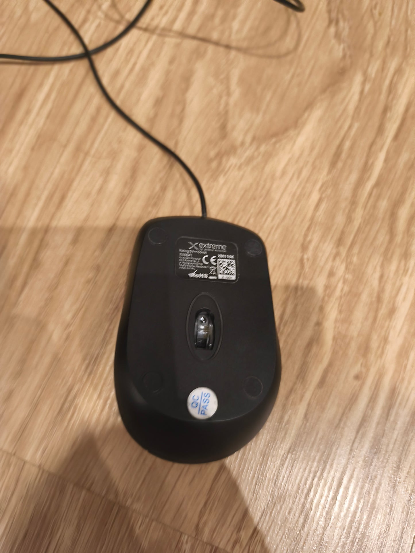 Extreme XM106K Wired Optical USB Mouse – Black, 1000 DPI