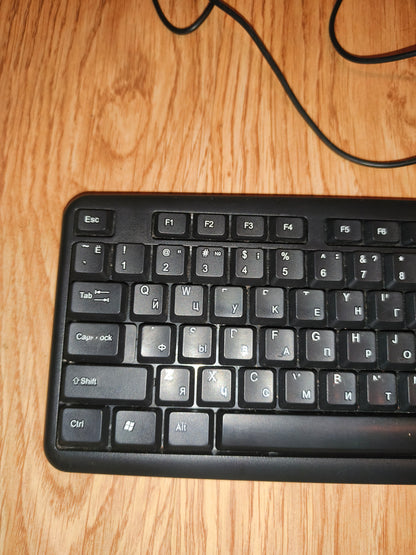 Titanum TKR101 Wired USB Full-Size Keyboard – Black (ENG/RU Layout)