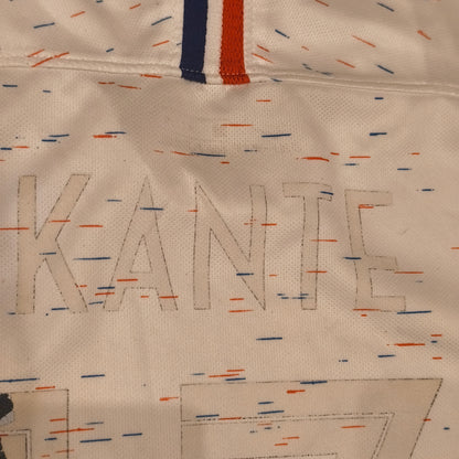 Nike France 2018 Away Jersey Kante #13 Soccer Shirt White 2 Star FFF