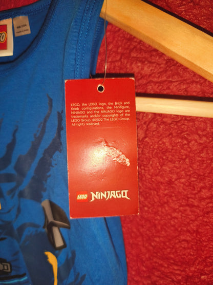NWT LEGO Ninjago Jay Blue Ribbed Tank Top Boys Size 98 / 104 (2-4 Yrs) Sleeveless Shirt