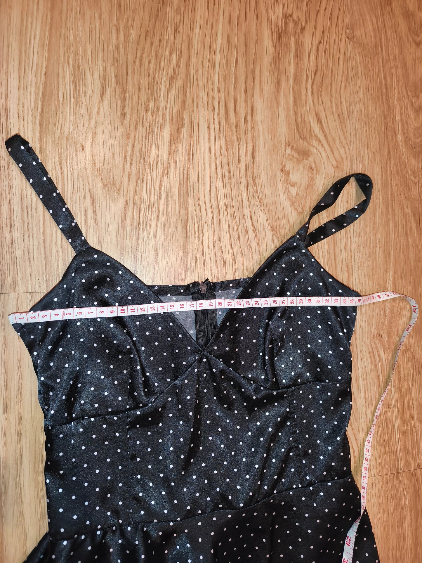Vintage Style Black Polka Dot Mini Dress Retro Pinup Rockabilly Tulle Petticoat