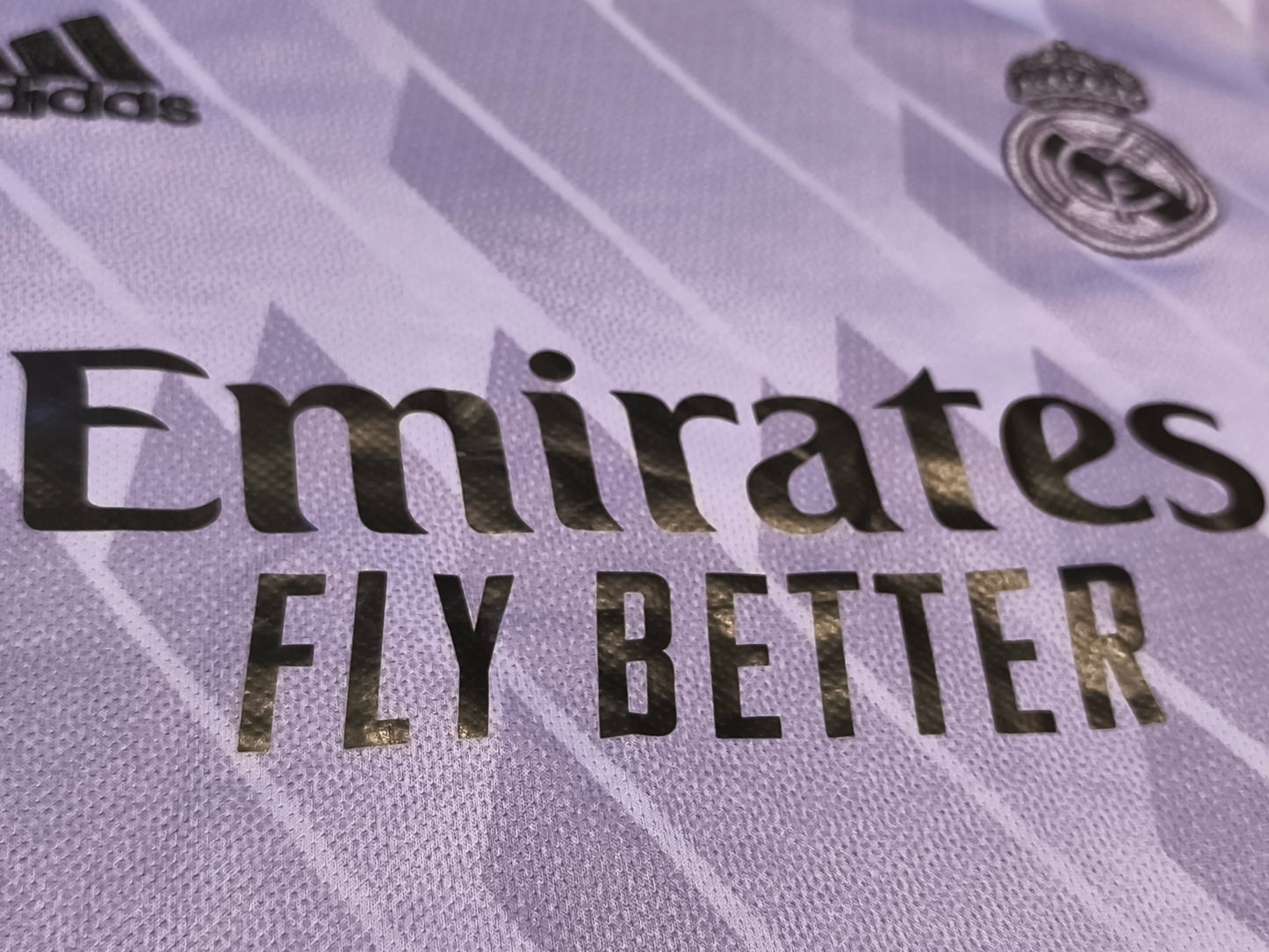 Real Madrid 2022-23 Away Jersey Benzema #9 Purple - Size Medium - adidas