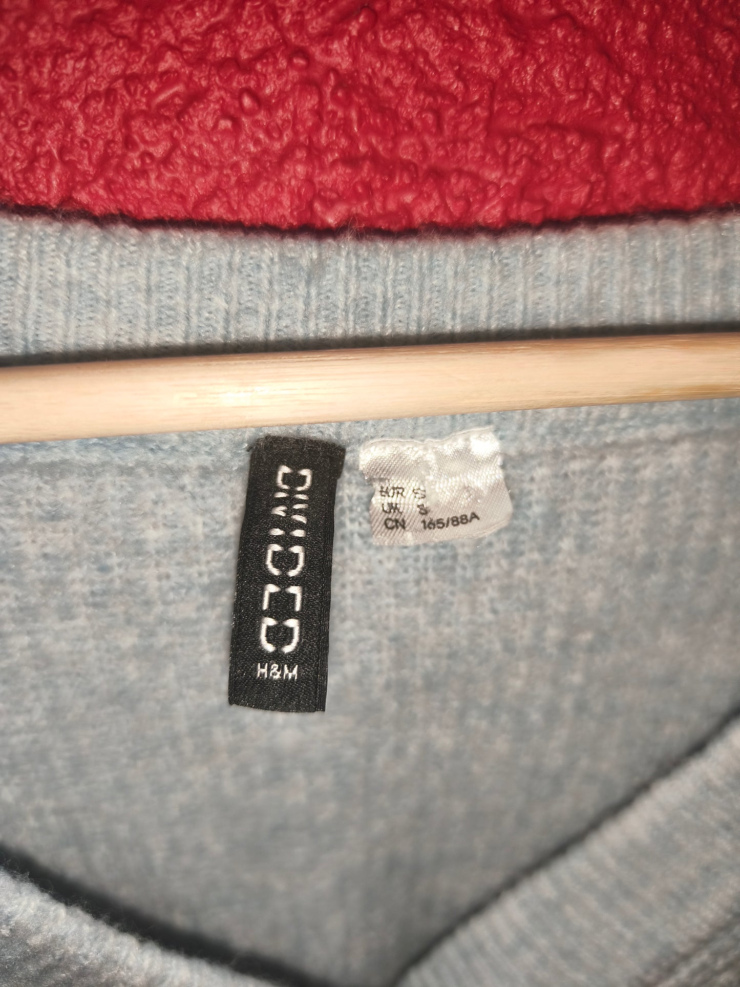 DIVIDED by H&M Light Blue Puff-Sleeve Cropped Cardigan Sweater – Size S
