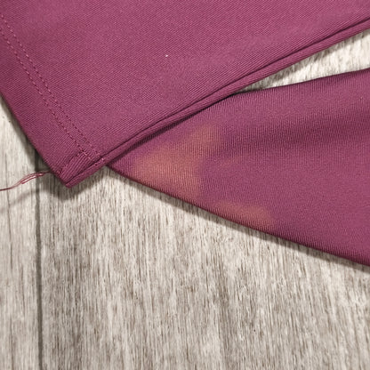 WRKOUT WO Womens S Pink Long Sleeve Tie Side Activewear Gym Yoga Top