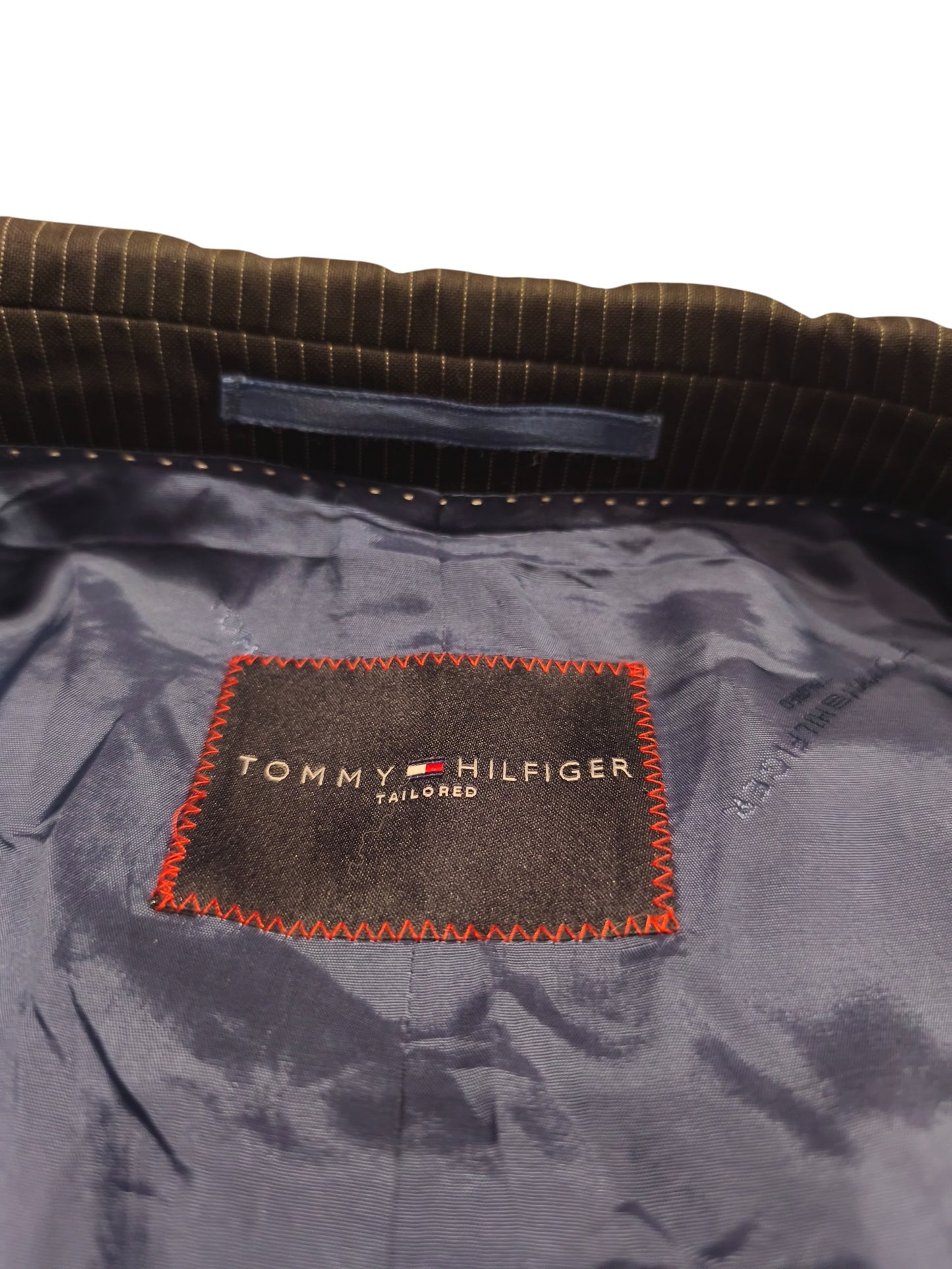 Tommy Hilfiger Tailored Men's Navy Pinstripe Suit Jacket - Size 40R