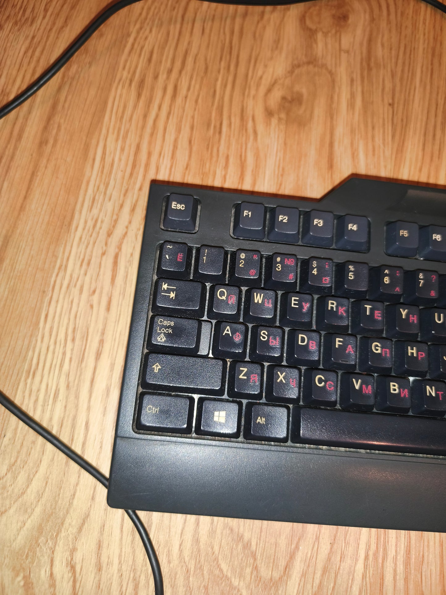 Lenovo KU-0225 USB Wired Keyboard | English/Russian (Cyrillic) Layout | P/N 54Y9429