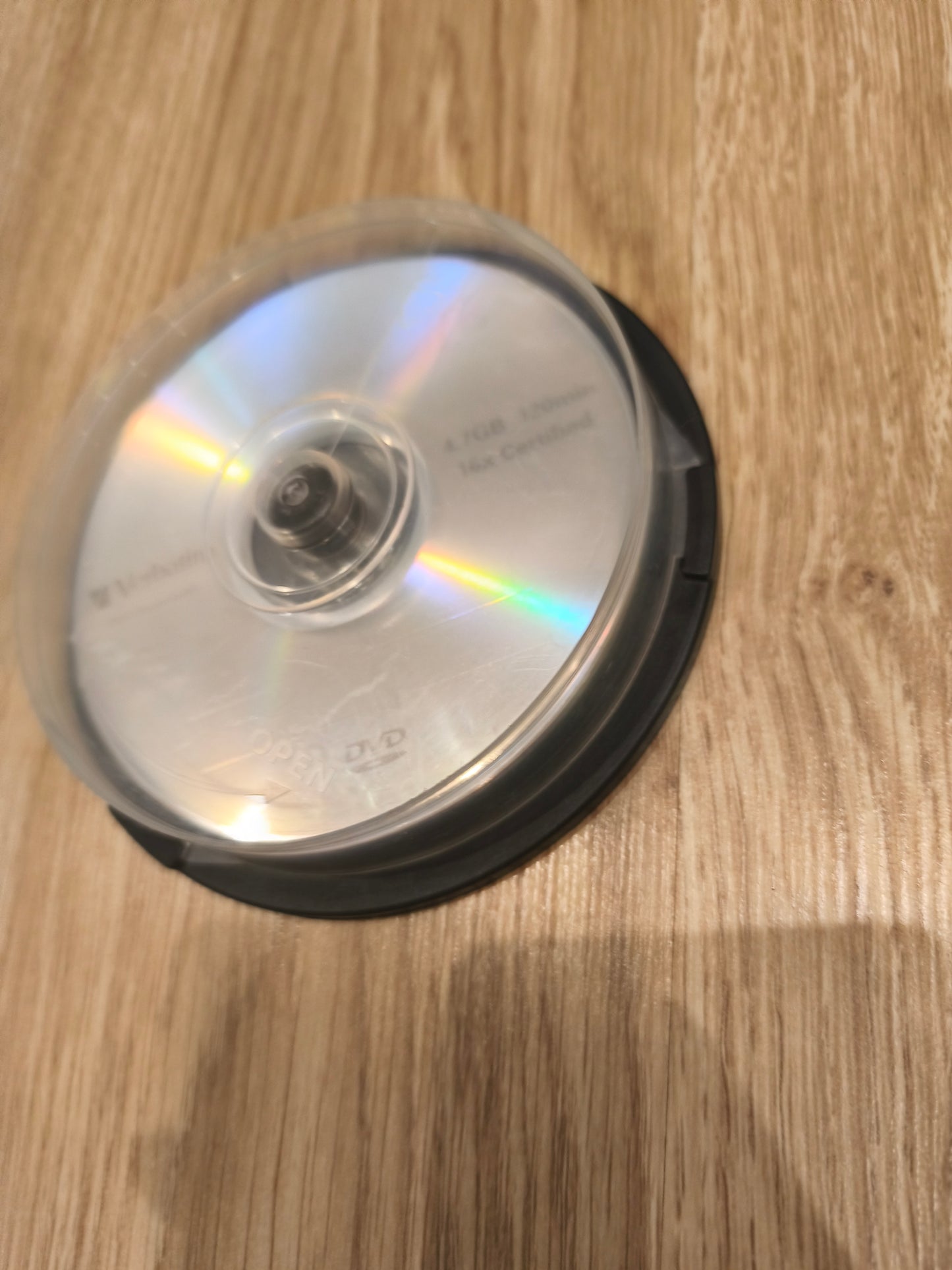 Mixed Verbatim Blank Recordable Disc Lot | 6x CD-R 700MB & 1x DVD-R 4.7GB Media Spindle (Untested)
