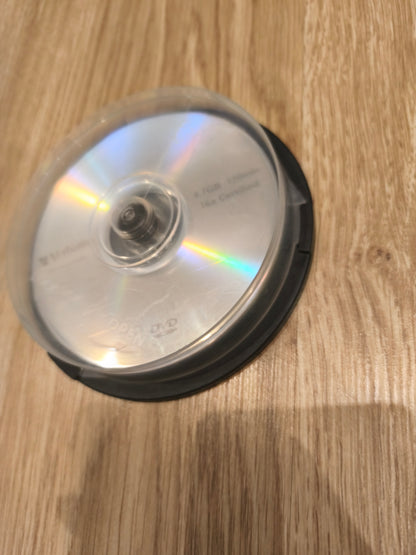 Mixed Verbatim Blank Recordable Disc Lot | 6x CD-R 700MB & 1x DVD-R 4.7GB Media Spindle (Untested)