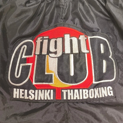 Twins Special Muay Thai Shorts XXL Black Red Fight Club Helsinki Thaiboxing