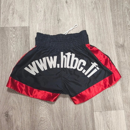 Twins Special Muay Thai Shorts XXL Black Red Fight Club Helsinki Thaiboxing