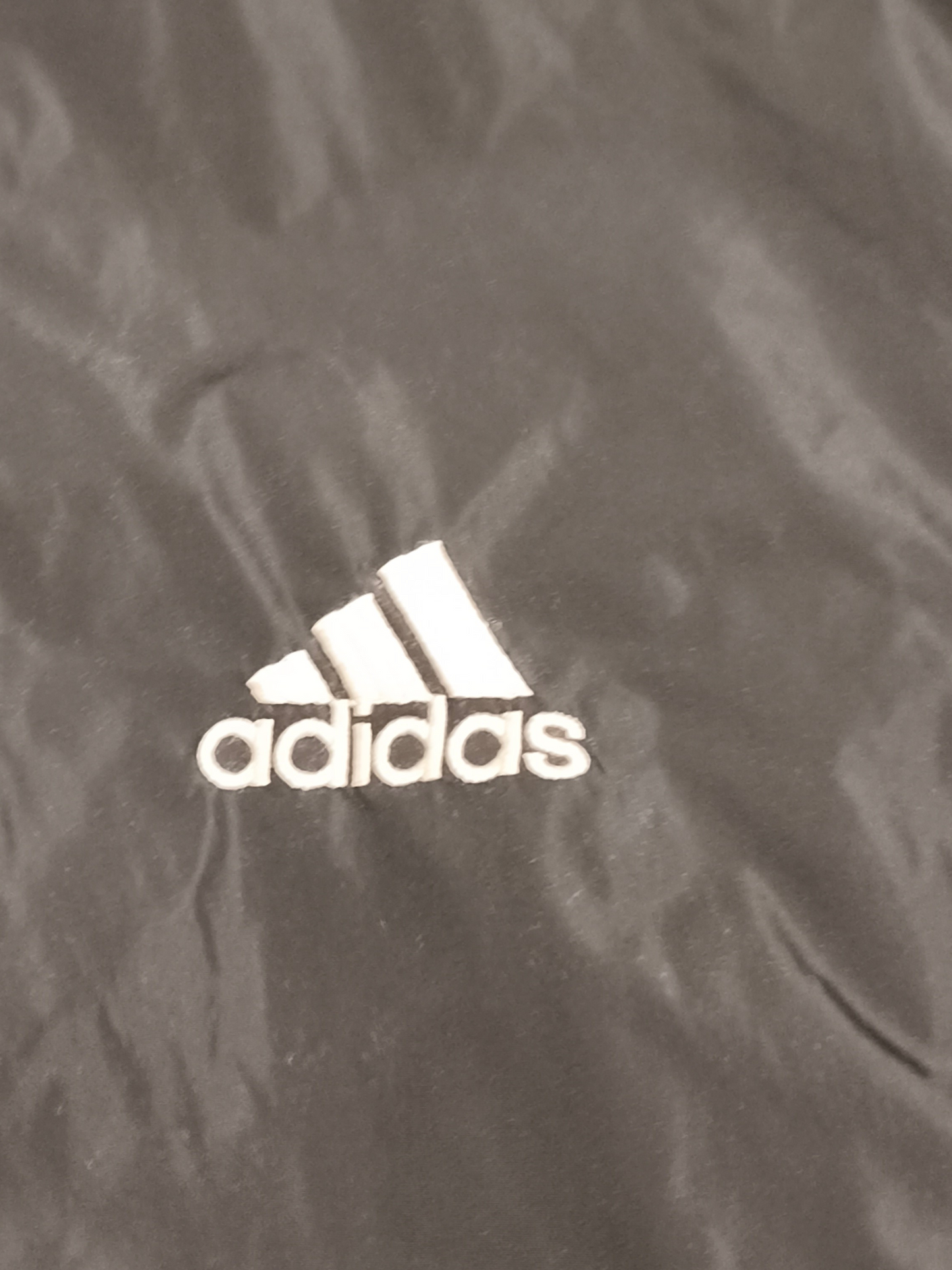 Vintage Adidas Performance Full-Zip Jacket Mens M Black 3-Stripe Activewear 80s