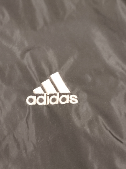 Vintage Adidas Performance Full-Zip Jacket Mens M Black 3-Stripe Activewear 80s