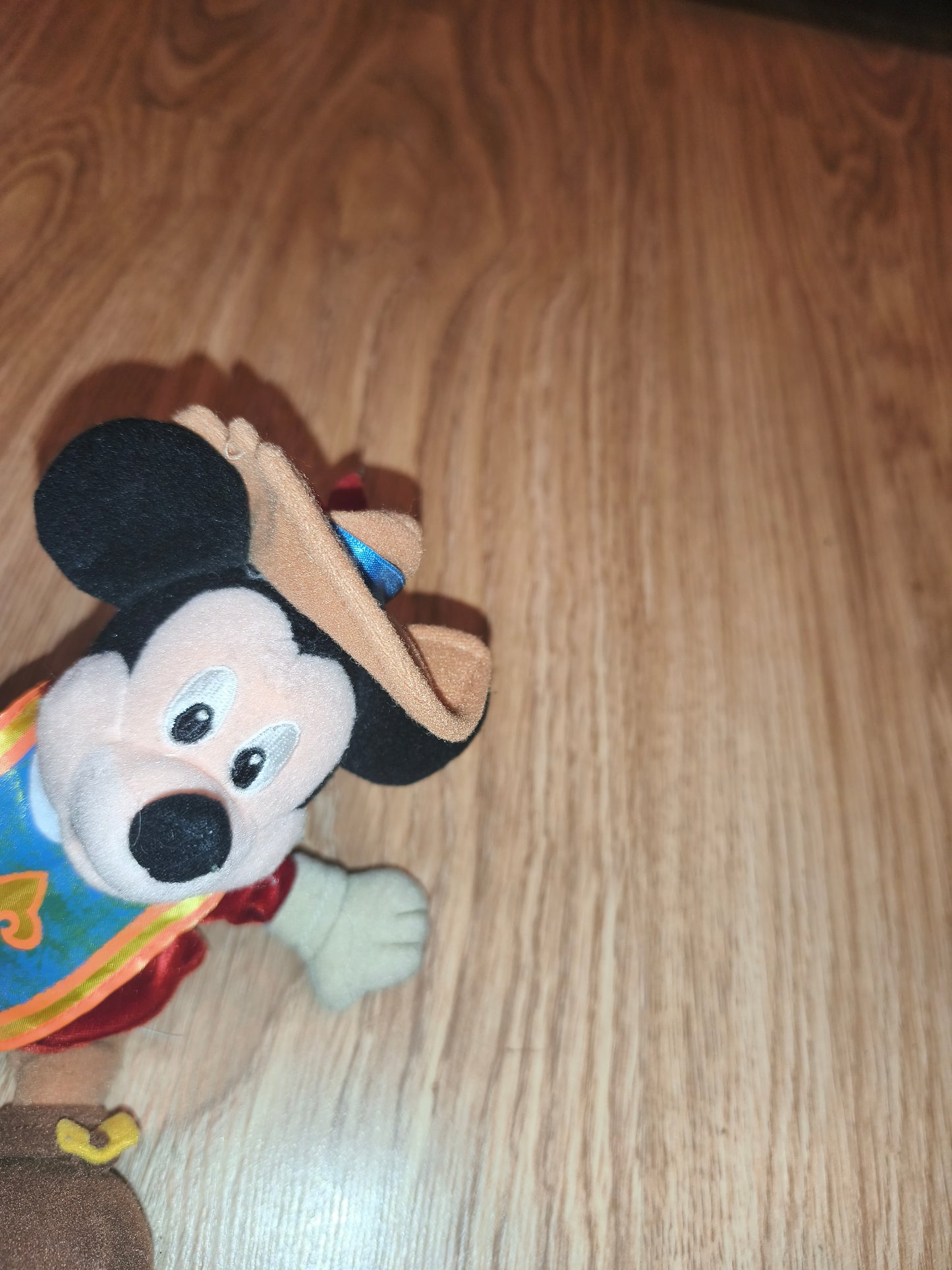 Vintage Disney Mickey Mouse "The Three Musketeers" Promotional Plush Toy