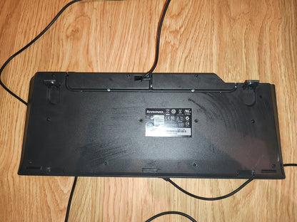 Lenovo KU-0225 USB Wired Keyboard | English/Russian (Cyrillic) Layout | P/N 54Y9429