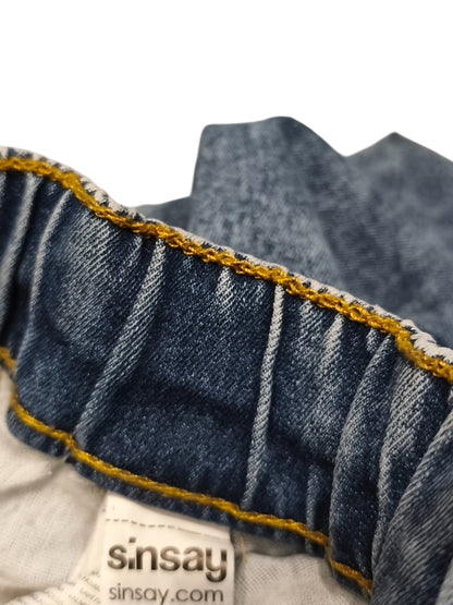 Sinsay Boys Girls Acid Wash Denim Joggers Jeans Elastic Waist Size 146 cm 10-12