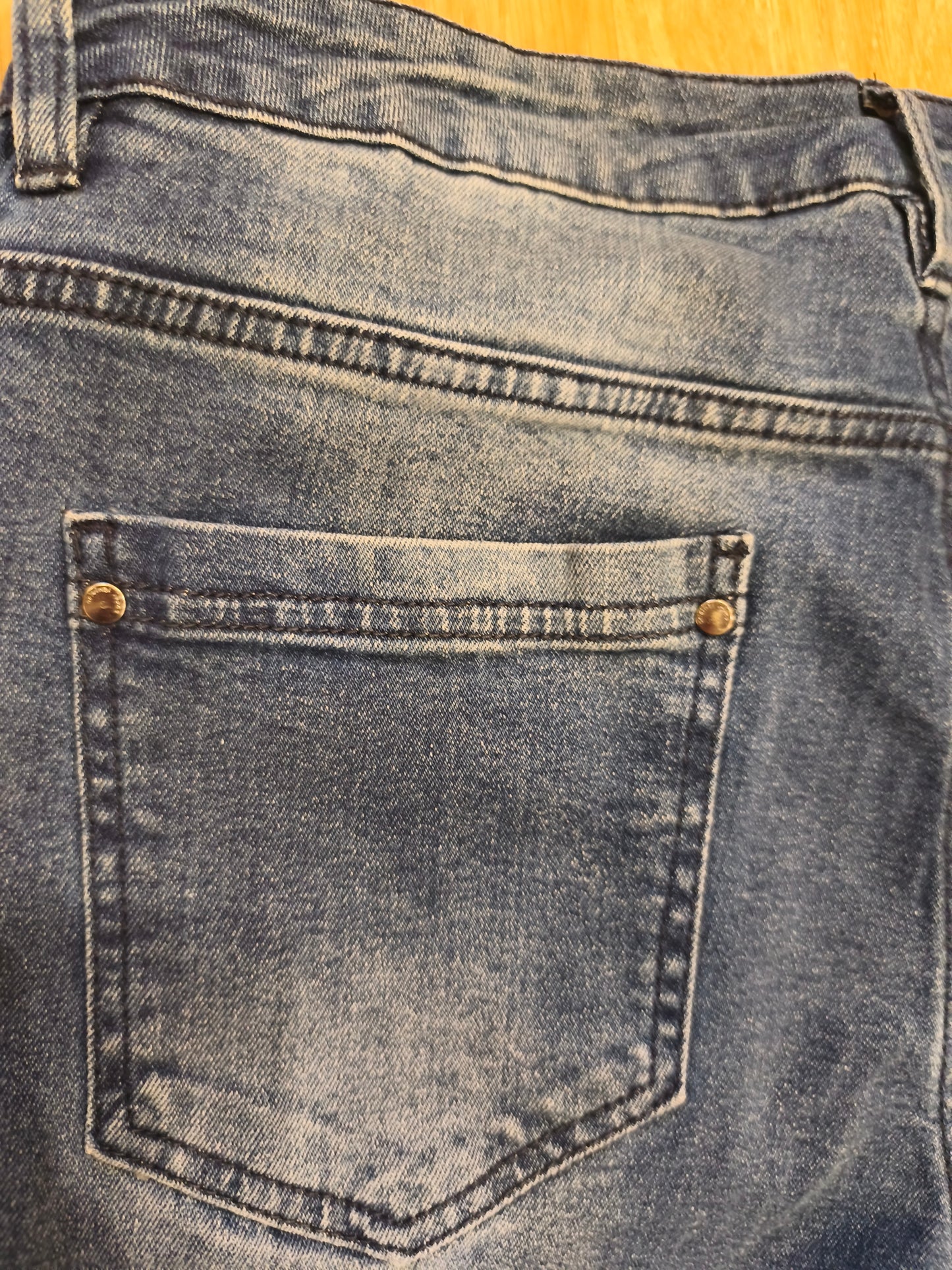 Up2Fashion Women's Stretch Denim Jeans in Mid Blue Wash | EU 44