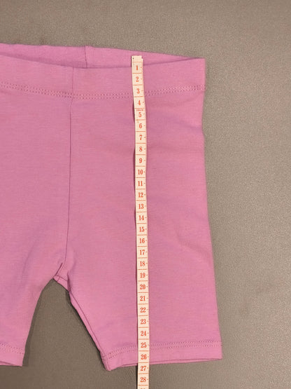 Next Girls Pink Cotton Stretch Cycling Shorts – 1.5–2 Years (92 cm)