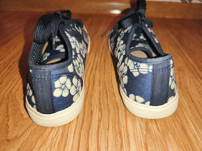 Mantaray Women's Blue Floral Canvas Trainers / Plimsolls – EUR 37 (UK 4)