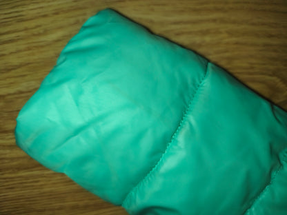 Qi Hong Yun Embellished Puffer Jacket - Mint Green/Teal Gem Accent (Size XXL / fits L-XL)