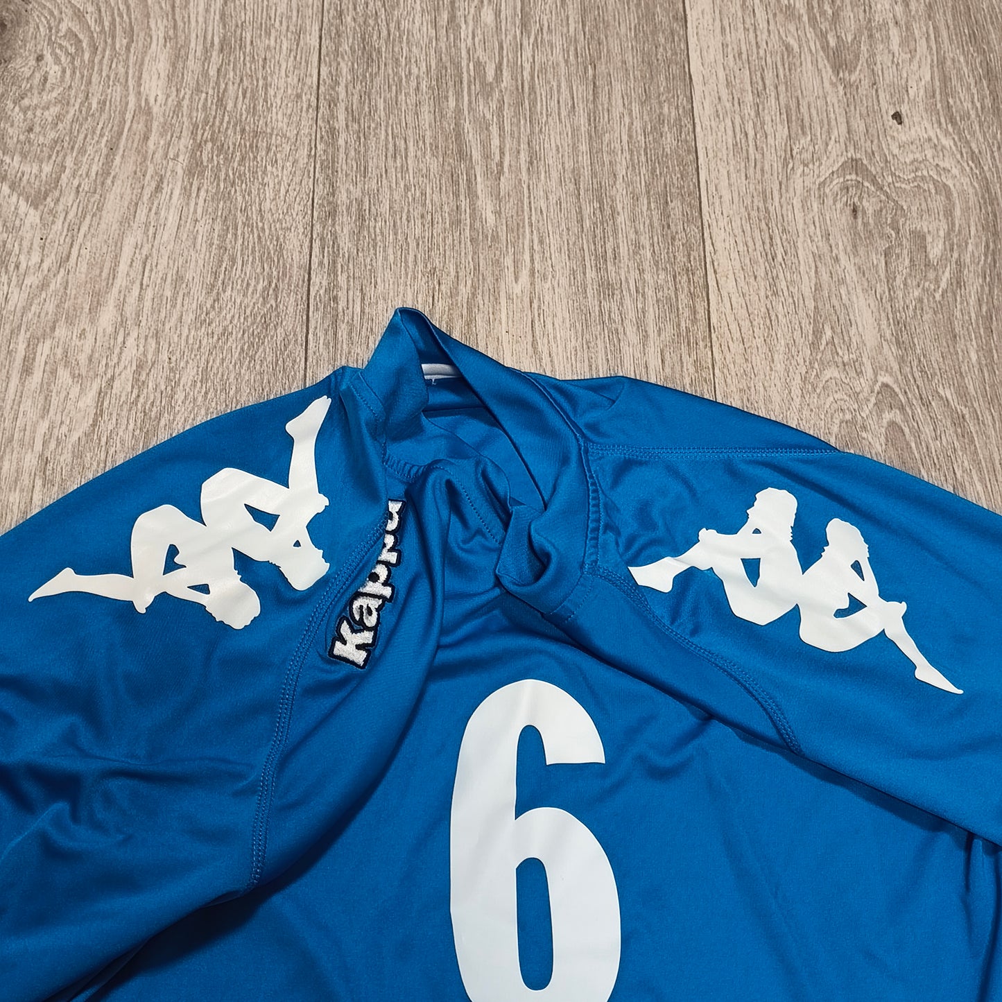 Kappa Blues Volley Volleyball Jersey Shirt #6 Blue Mens Size Medium 2012