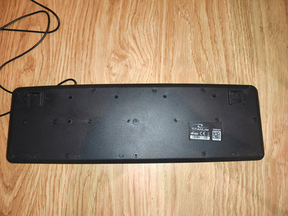Titanum TKR101 Wired USB Full-Size Keyboard – Black (ENG/RU Layout)