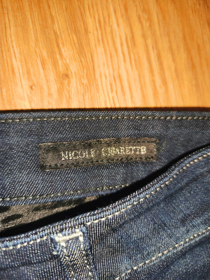 Guess Women’s Nicole Cigarette Slim Fit Jeans – Dark Wash, Size 27