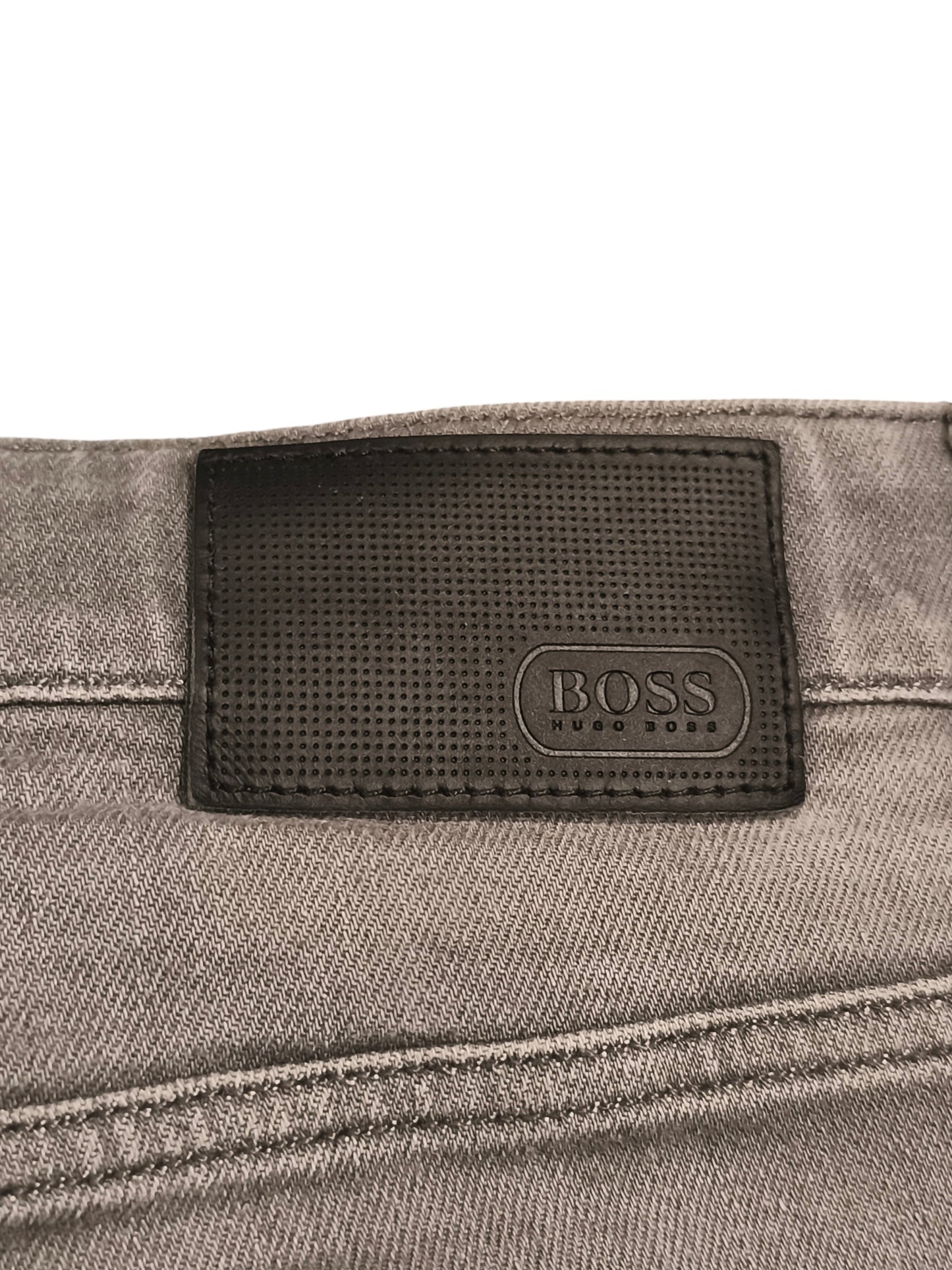 BOSS Hugo Boss Men's Grey Stretch Slim Jeans 34x32