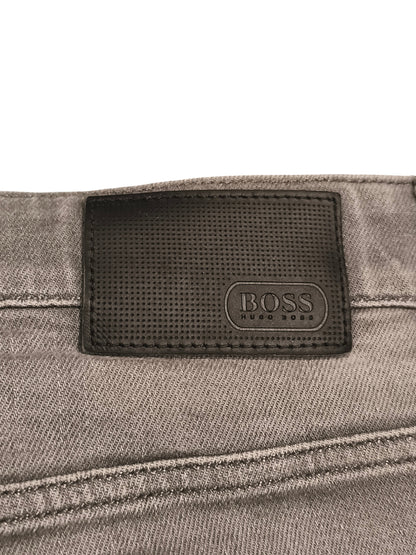 BOSS Hugo Boss Men's Grey Stretch Slim Jeans 34x32