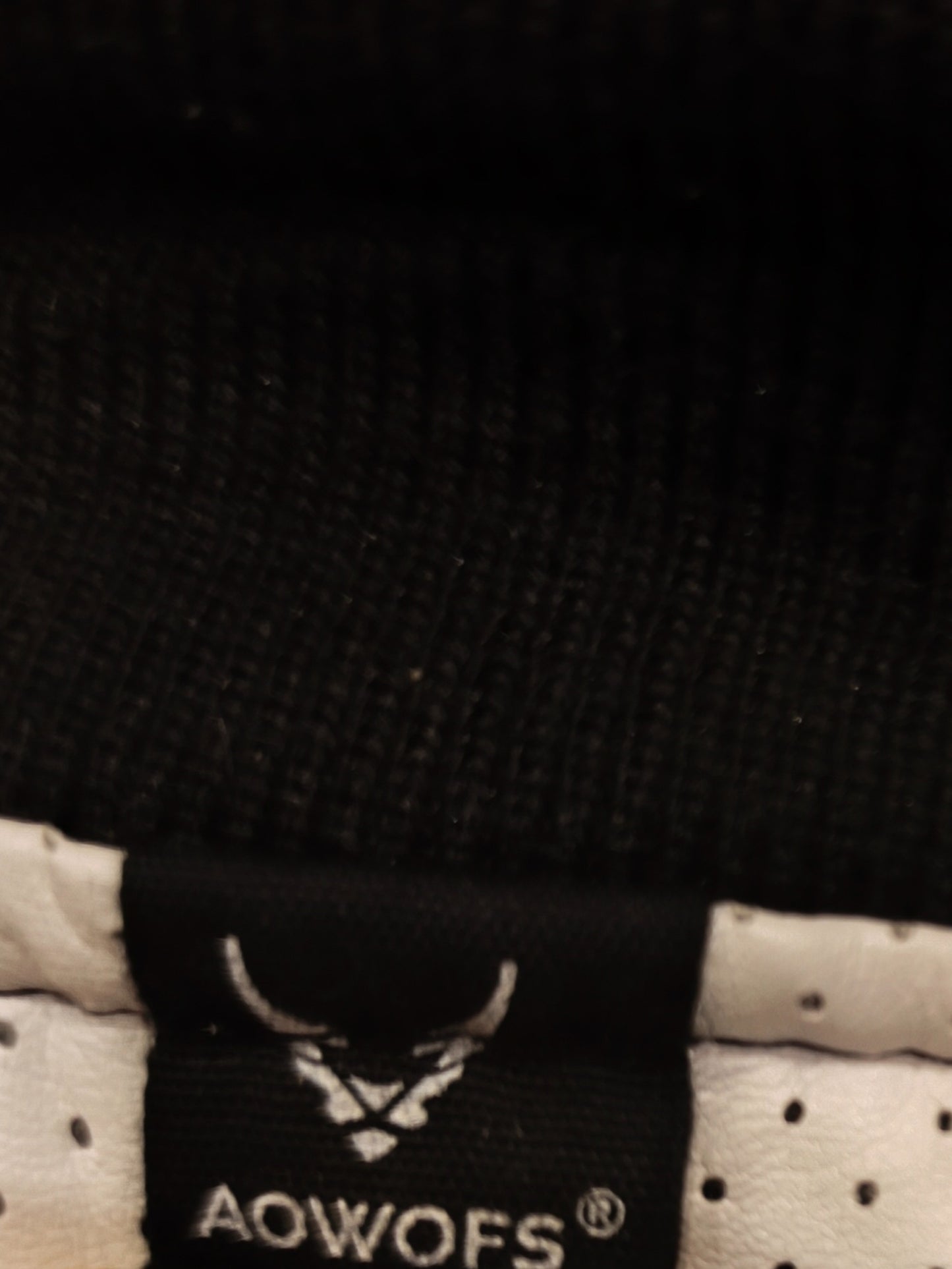 AOWOFS Men's Faux Leather Bomber Jacket - Quilted Moto Style - Black & White - M