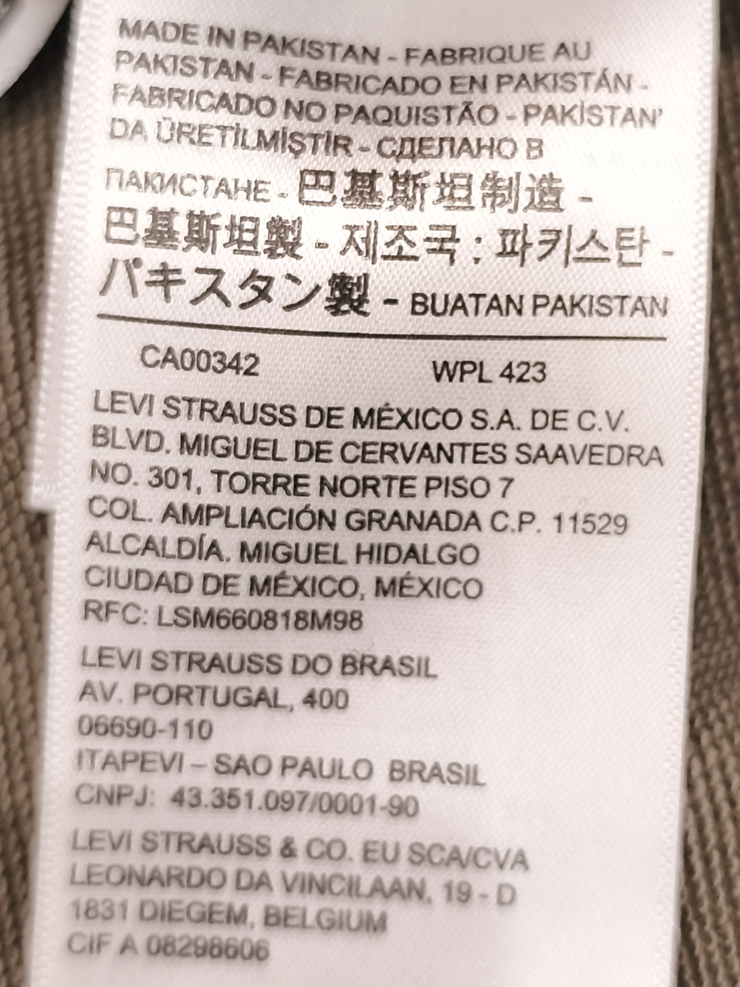 Levi’s Red Tab Oversized Crewneck Sweatshirt - Men’s Medium - Taupe/Olive Brown