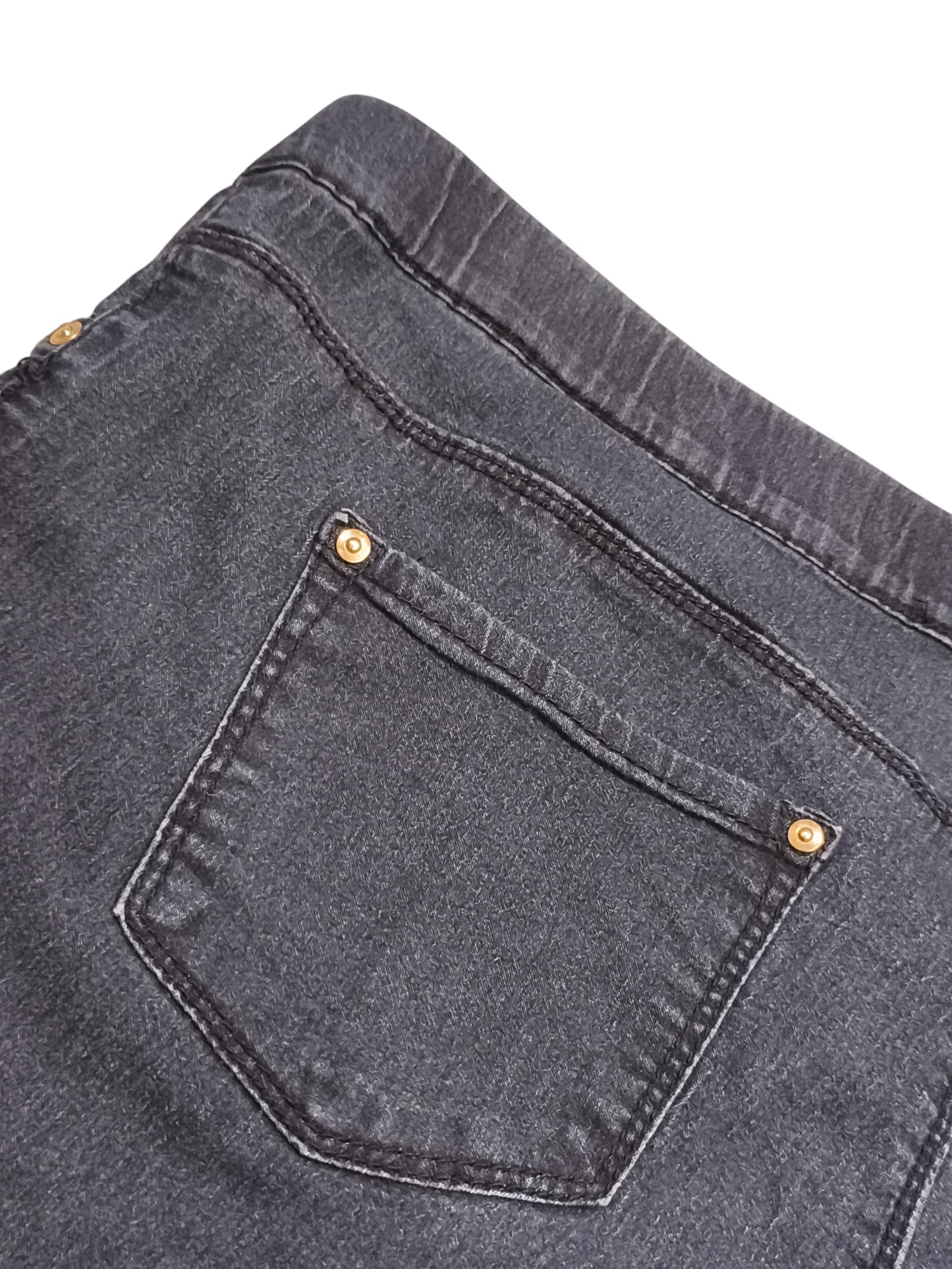 Denim Co. Women’s Dark Wash Pull-On Jeggings Skinny Jeans - Size UK 18 / US 14