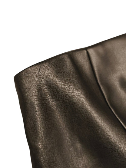 Primark Women’s Black Faux Leather Leggings Trousers Size UK 10 EUR 38 High Rise