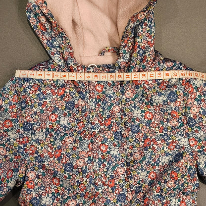 Carter's Baby Girl Fleece-Lined Floral Hooded Jacket Coat - Size 12M