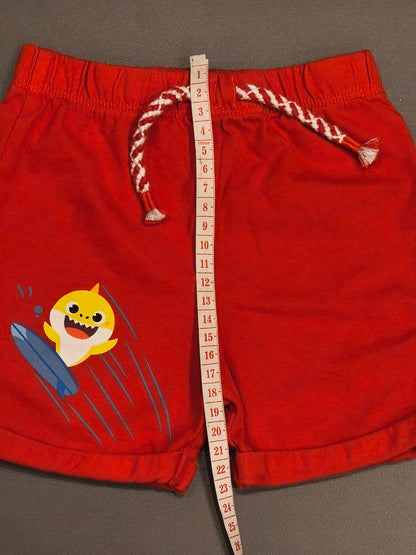 Pinkfong Baby Shark Orange Surfing Shorts - Size 6-9 Months (Height 74cm)