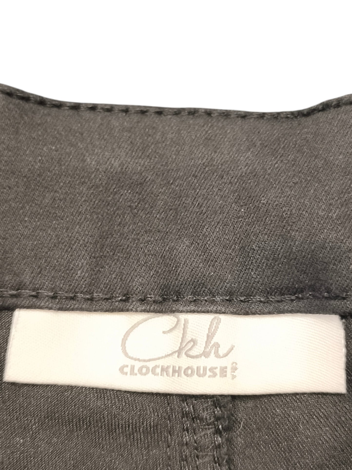 Clockhouse Women's Black Skinny Jeans Floral Rose Embroidery C&A Size EU 40/UK12