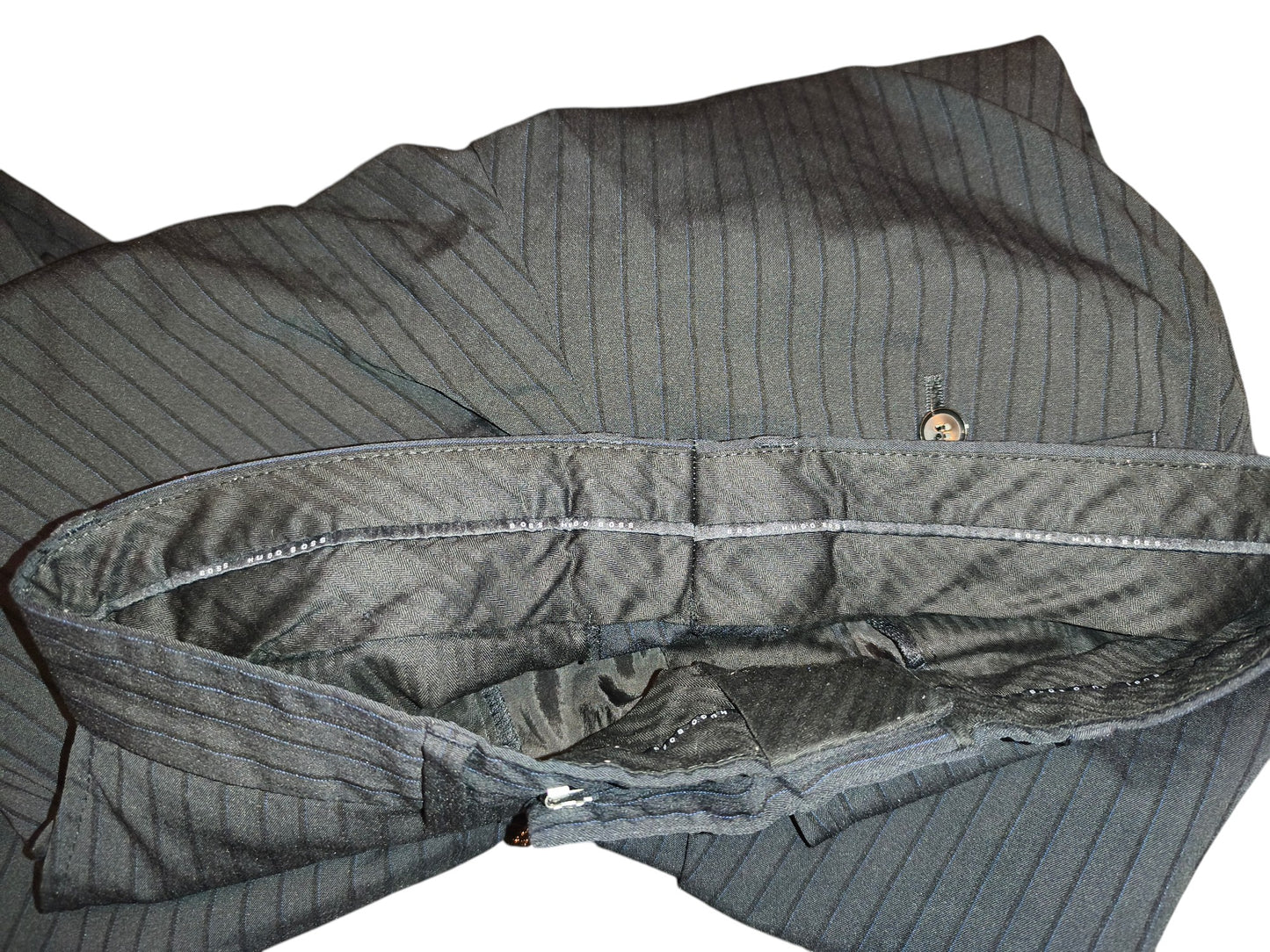 HUGO BOSS Coppola Movie Wool Blend Pinstripe Trousers Dress Pants Mens EU 46