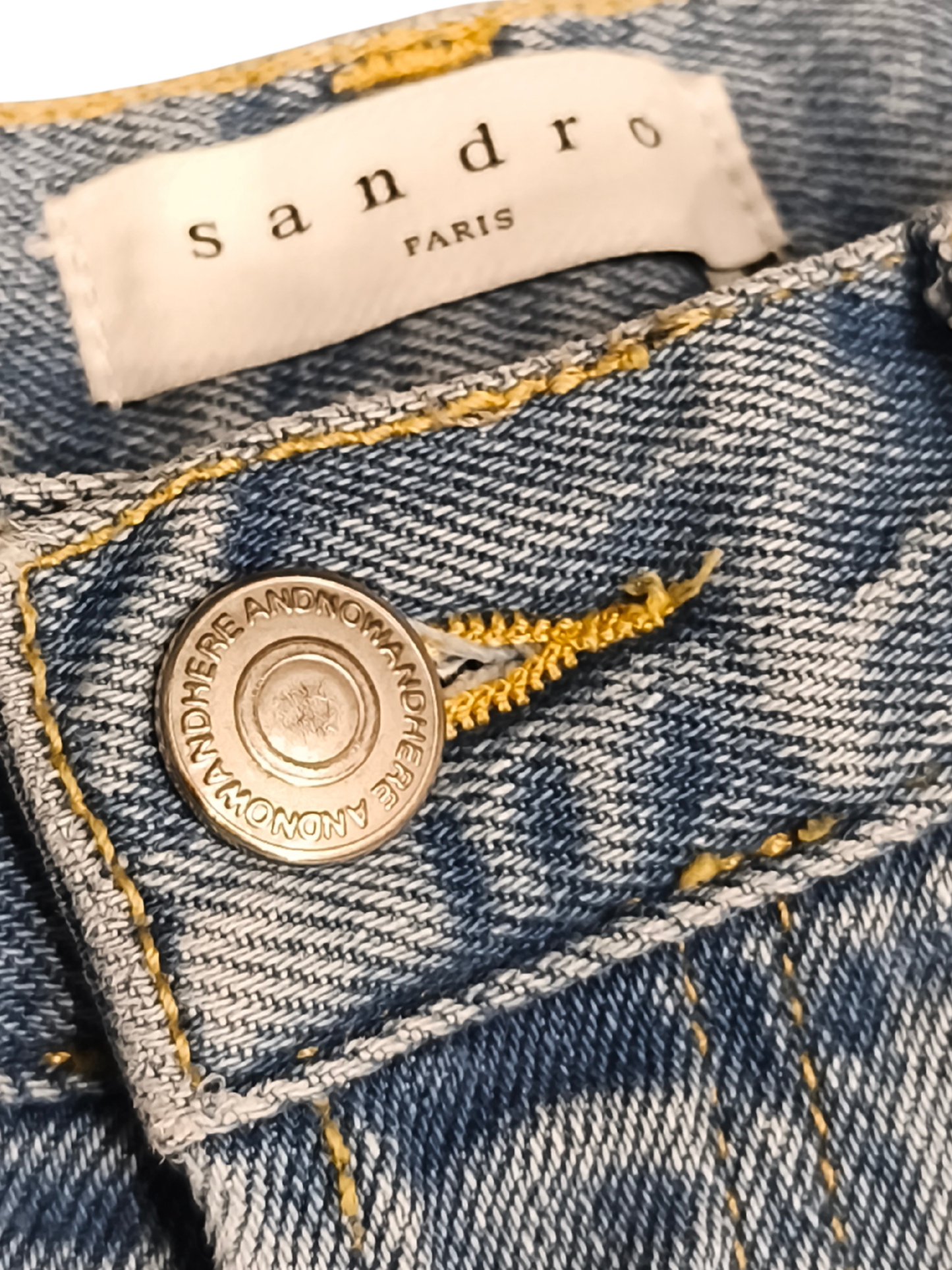 Sandro Paris Men’s Skinny Light Wash Denim Jeans Size 32 - Style P5547S-404