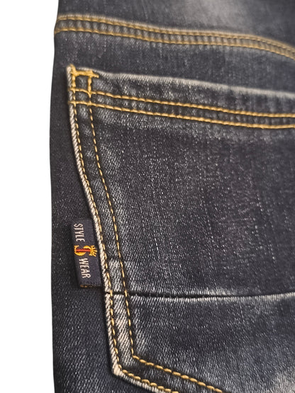 Boys Cargo Jeans Dark Blue Streetwear Style - Length 77cm / Waist 29cm