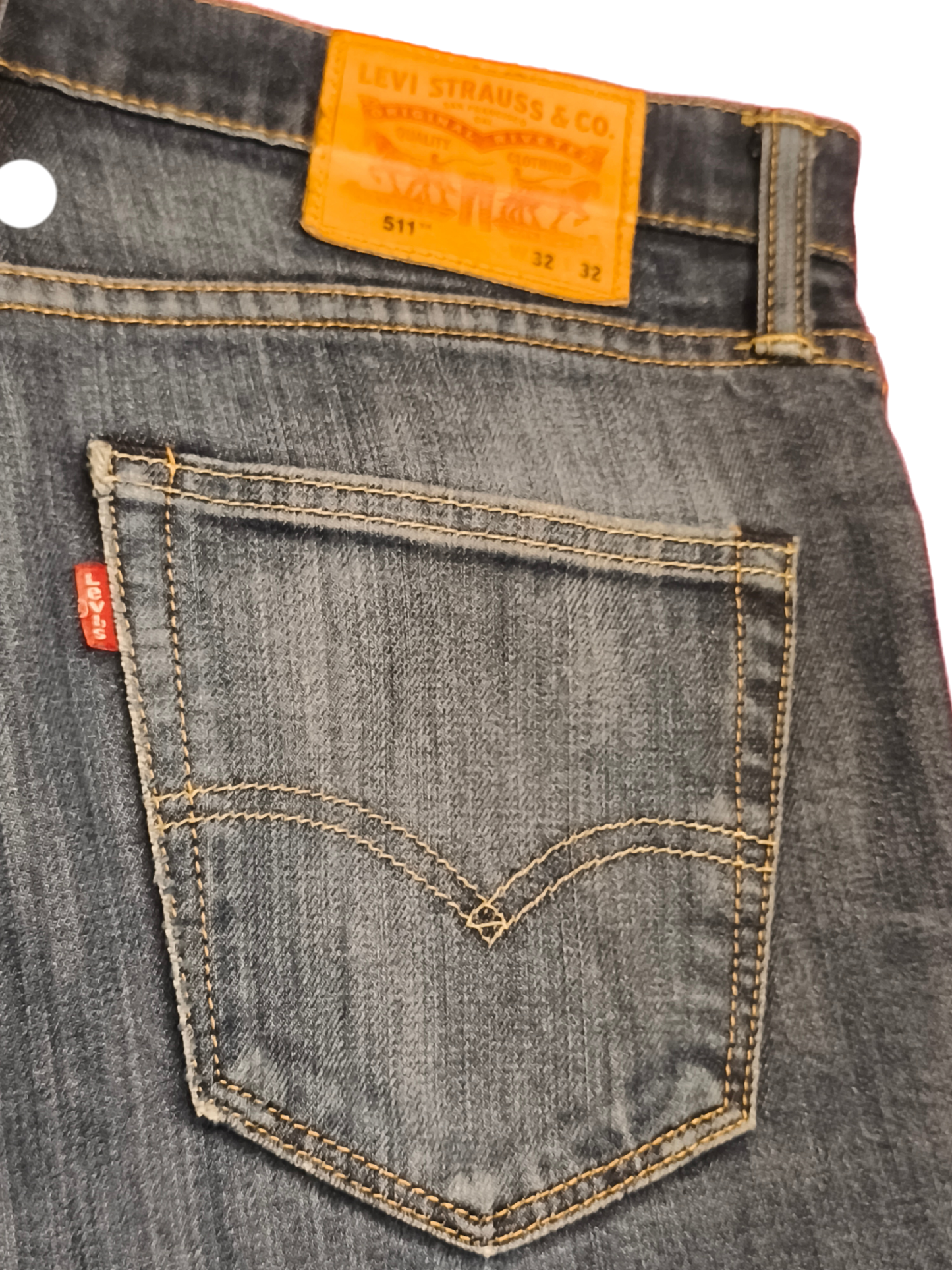 Levi's 511 Slim Fit Jeans Men's 32x32 Blue Denim Dark Wash Stretch 5-Pocket