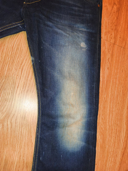 Vintage Diesel Krooley 1994 Men's Jeans W31 L32 Regular Slim Carrot Blue Denim
