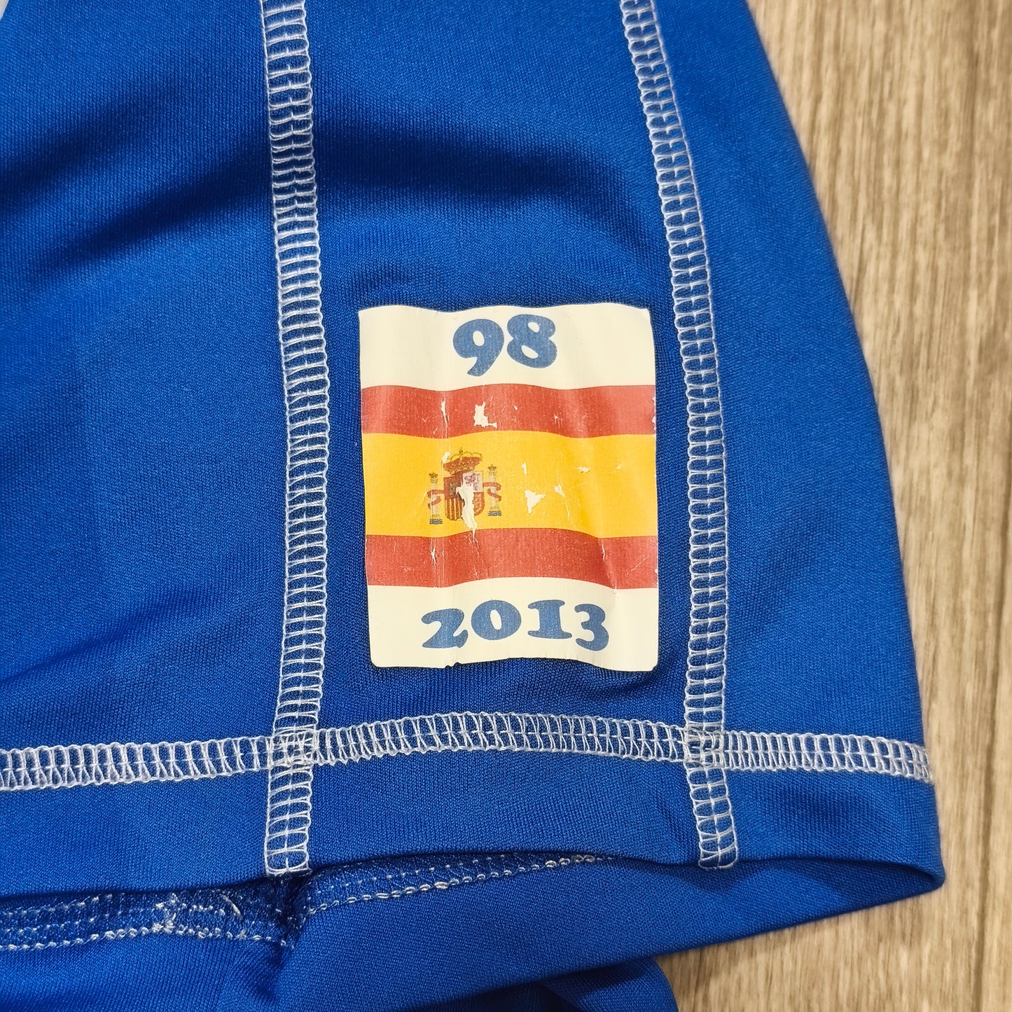 Umbro Supersport SeMi Essentials Blue Short Sleeve T-Shirt Graphic Spain Patch
