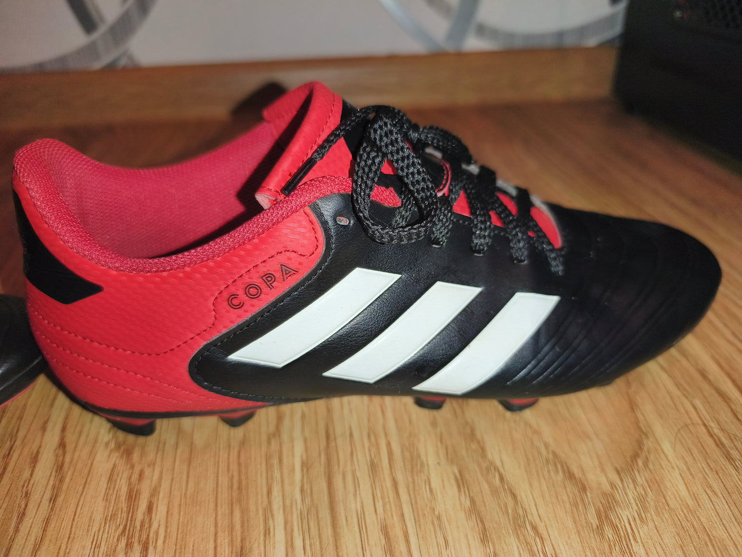 Adidas Copa 18.4 FxG Men's Soccer Cleats (Black/Red) – EUR 42 / UK 8