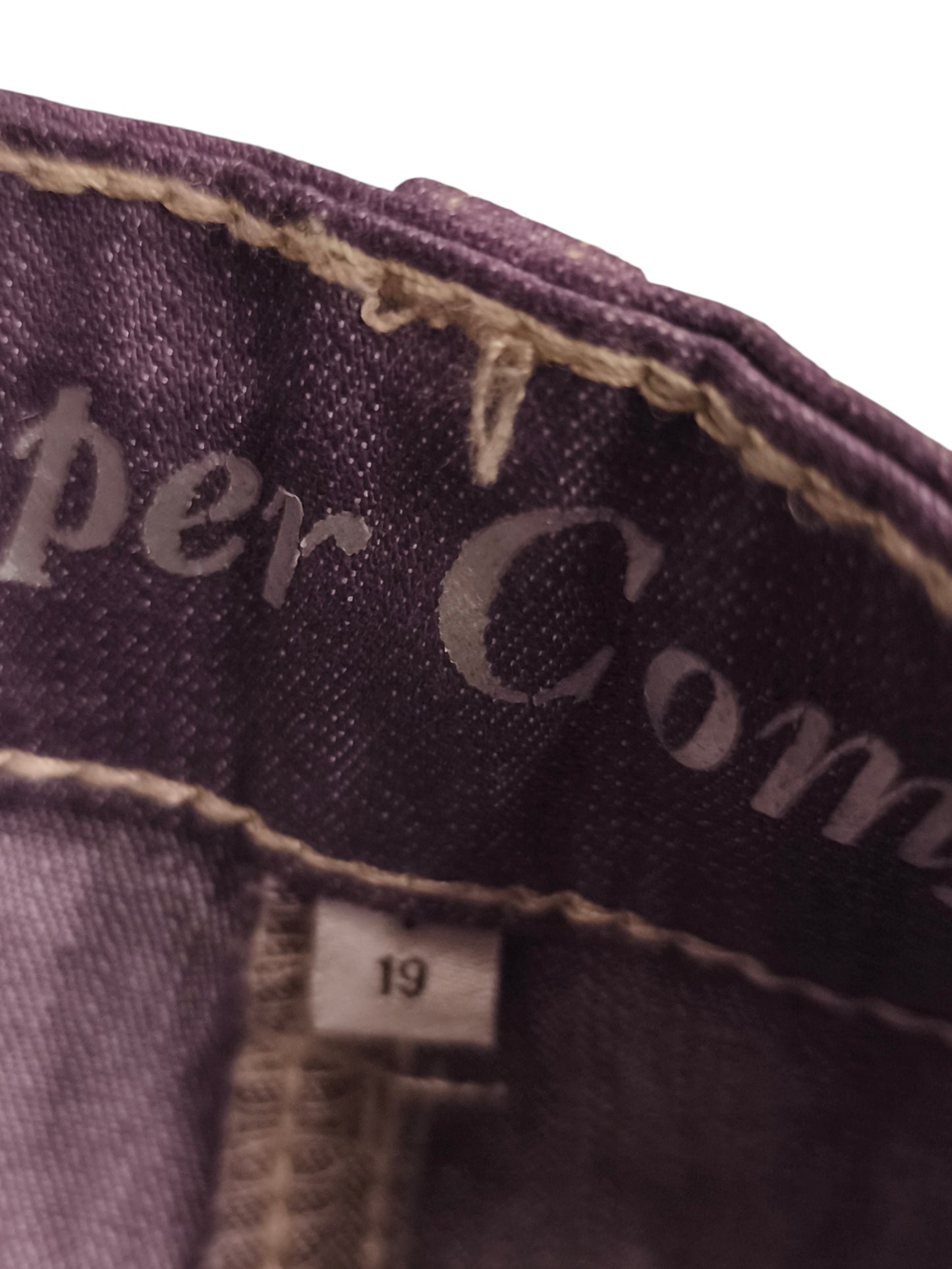 Polo Super Comfort Purple Plum Jeans Women's Size 19 Rhinestone Pocket Stretch